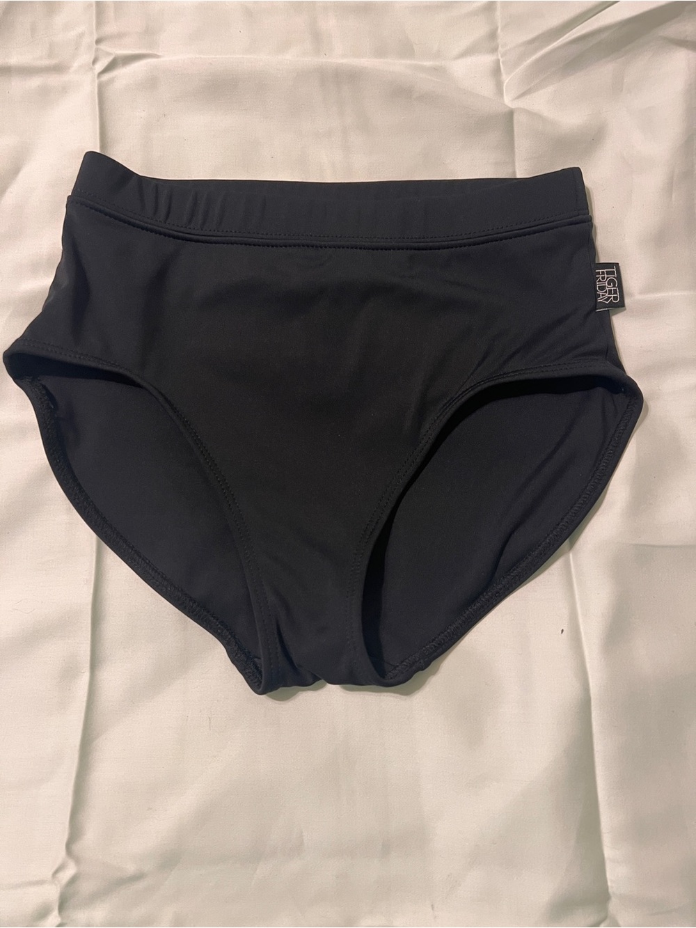 Tiger Friday Black Dance Briefs Adult Small AS High Waist
